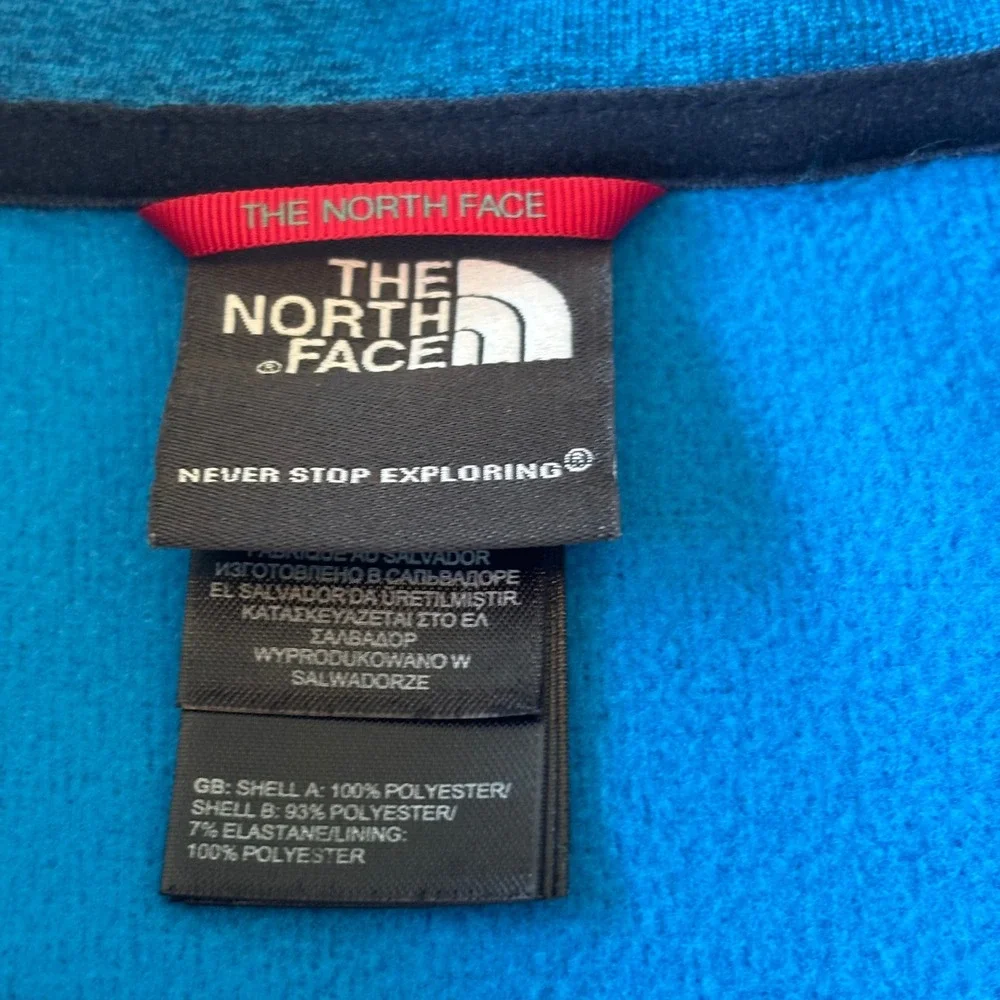 The North Face Mens Canyonlands Full Zip Fleece Jacket Blue Heather A7L8 Medium